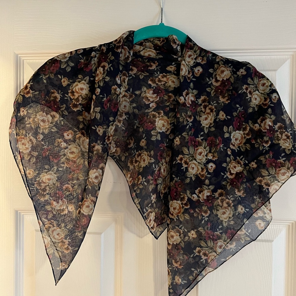 Floral scarf